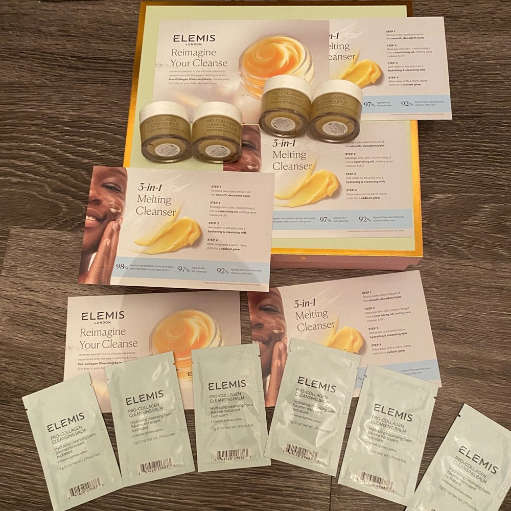 10pc ELEMIS Pro-Collagen Mini Cleansing Balm PR Gift Set Travel Size NEW